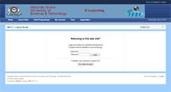 Desktop Screenshot of elearning.mmust.ac.ke
